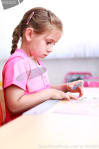 Image of Cute child playing 