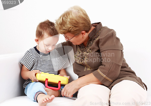 Image of Playing with granny