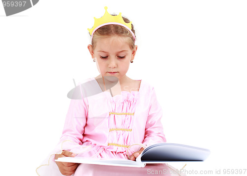 Image of Little princess reading