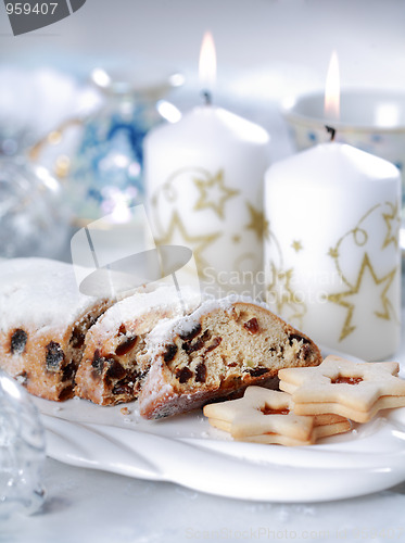 Image of Christmas cake and cookies