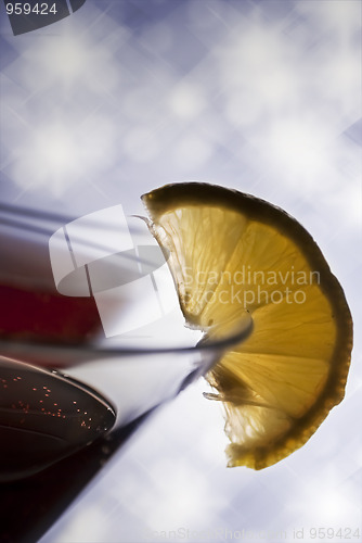 Image of Martini glass with lemon