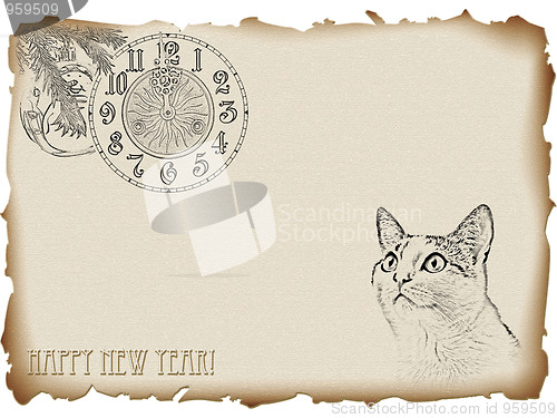 Image of Cat new year