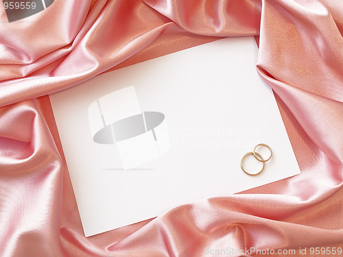 Image of Textile border with golden rings 