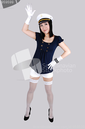 Image of Girl in sailor uniform.