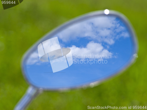 Image of motorcycle mirror