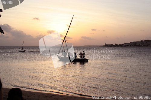 Image of SUNSET AT LAMU ISLAND