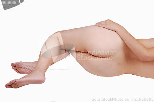 Image of The butt of a girl.    