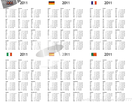 Image of Multi language 2011 calendar