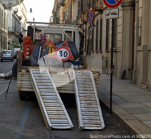 Image of Roadworks signs