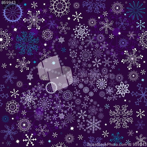 Image of Seamless violet christmas wallpaper