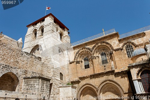 Image of Belfry tower at the entrance to the Church of the Holy Sepulchre