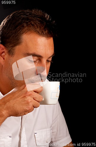 Image of Drinking coffee