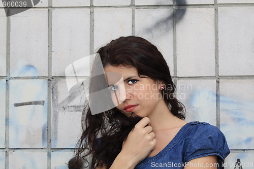 Image of Brunette pretty woman