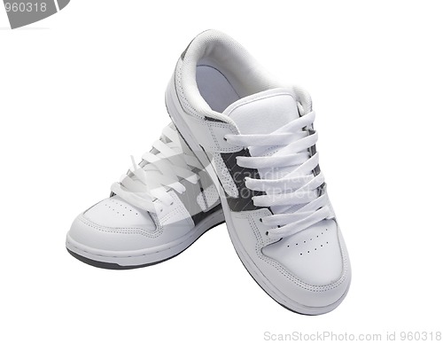 Image of Pair of white sneakers