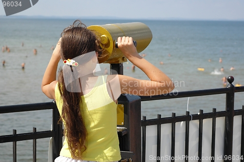 Image of Girl Watching