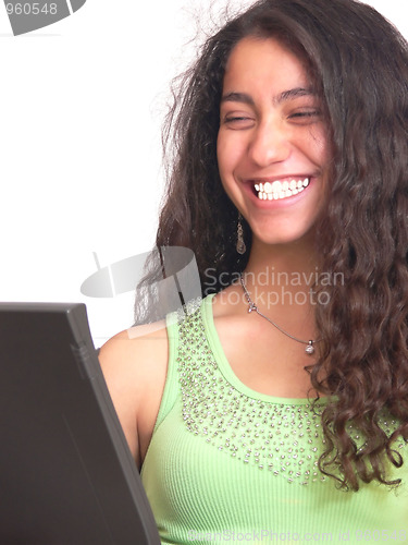 Image of Busy young girl  