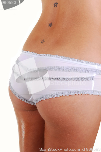 Image of Women's butt in nice panties.