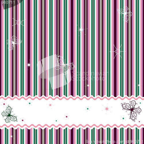 Image of Striped background with white frame