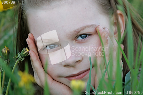 Image of Portrait of young girl