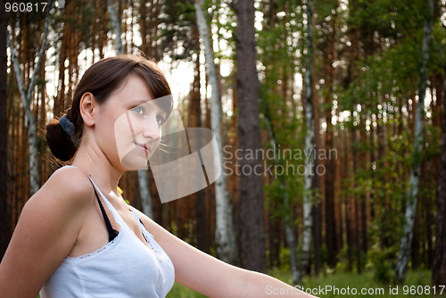 Image of Girl in forst