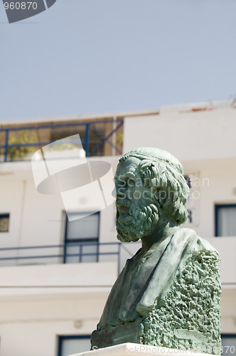 Image of hermes statue Ios cyclades Greek island