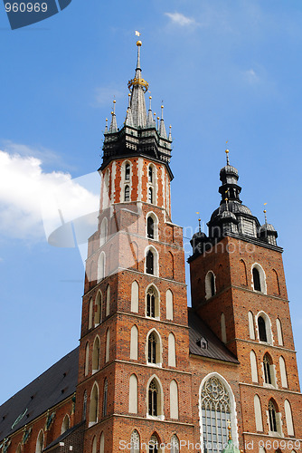 Image of The tower of Mariacki Church in Cracow