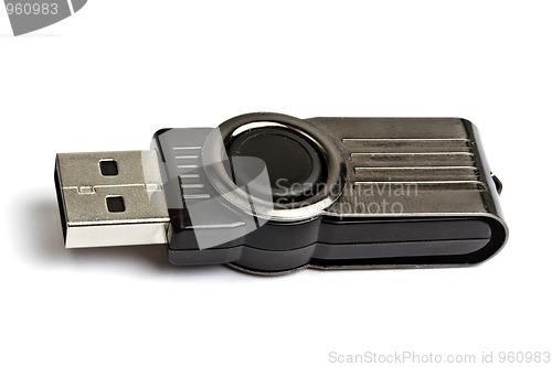 Image of USB memory stick isolated on white 