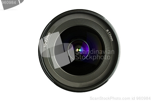 Image of A camera Lens isolated on white 
