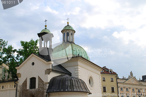 Image of St. James Church on Main Square in Cracow