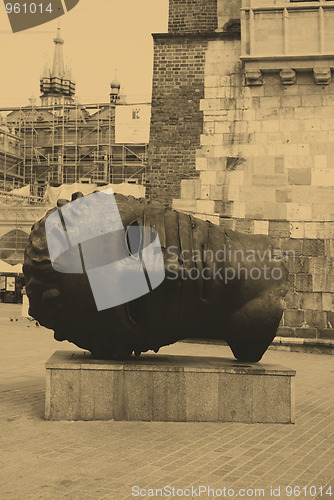 Image of Sculpture by Igor Mitoraj on the Main Square in Cracow