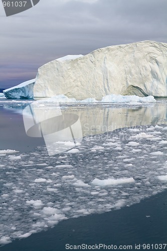 Image of Iceberg in Ilulissat at sunset