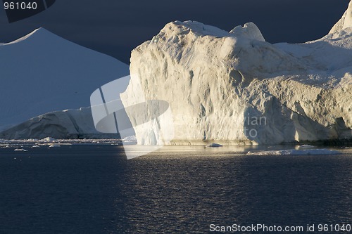 Image of Iceberg in sunset