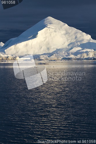 Image of Iceberg in sunset