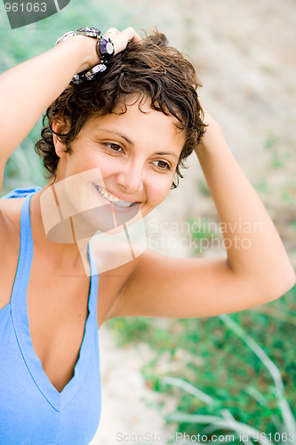 Image of woman in blue