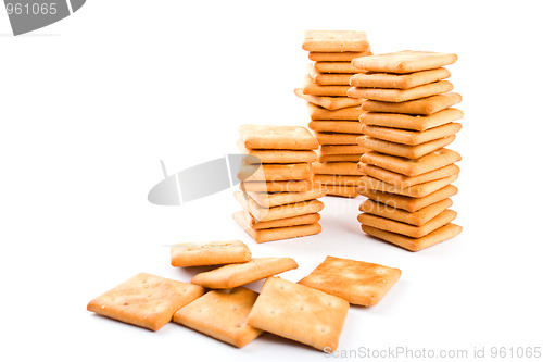 Image of three stacks of cookie 