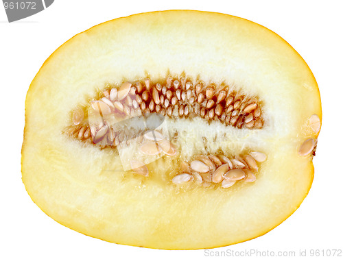 Image of Single cross ripe yellow melon