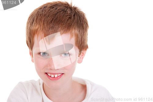 Image of Cute Boy smiling, isolated on white