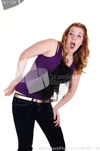 Image of Young girl screaming.