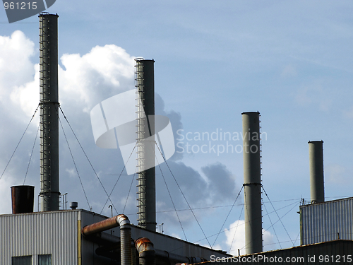 Image of factory chimneys