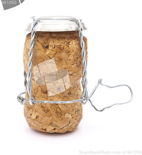 Image of Champagne cork with metal wire 