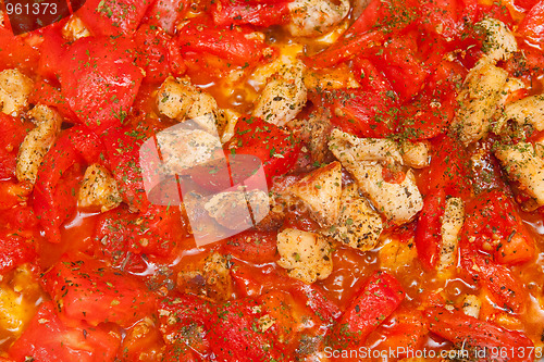 Image of Meat with tomatoes