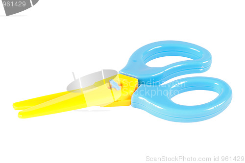Image of Double color plastic scissors