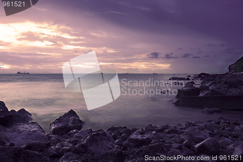 Image of Sunset by the black sea