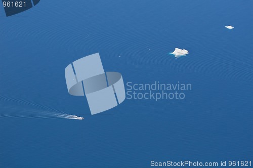 Image of Boat and iceberg