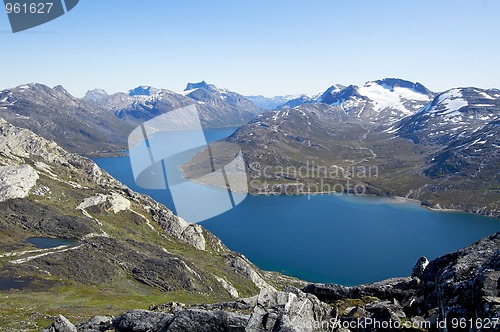 Image of Greenland mountain range