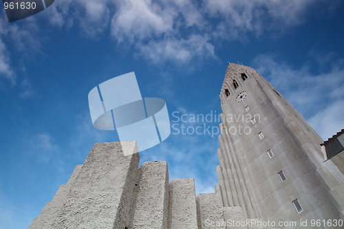 Image of Hallgrimskirken in Reykjavik 