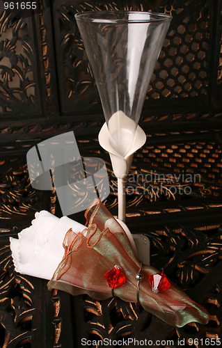 Image of Glass and Napkinl
