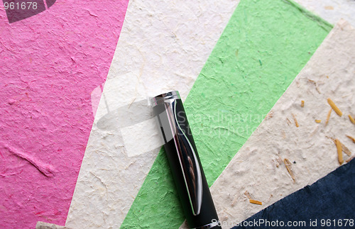 Image of Handmade Paper and Pen