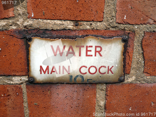 Image of water cock wall