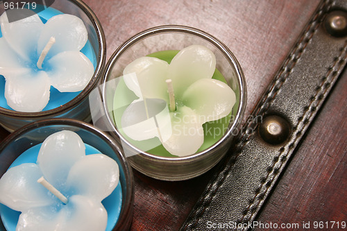 Image of Candles in Glass